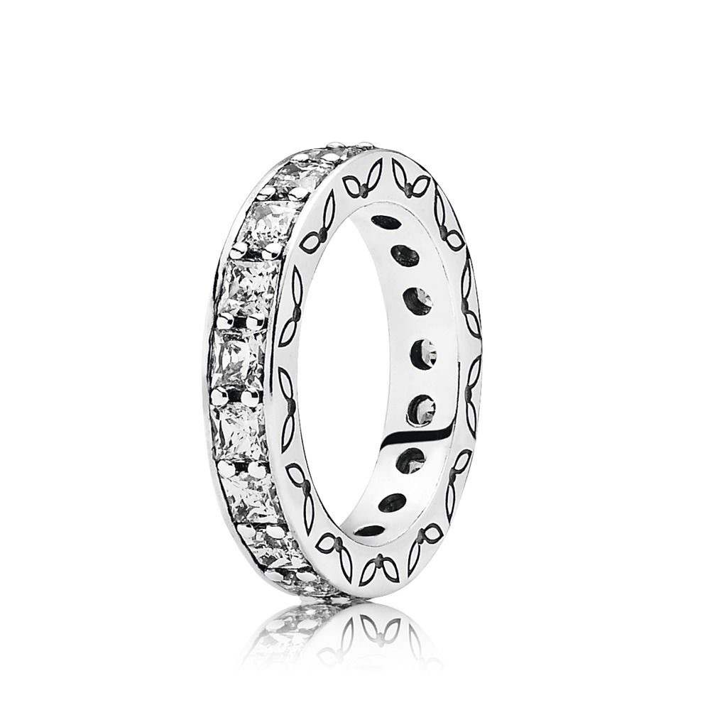 Pandora Sparkling Row Eternity Ring Large Cz Reti… - image 1